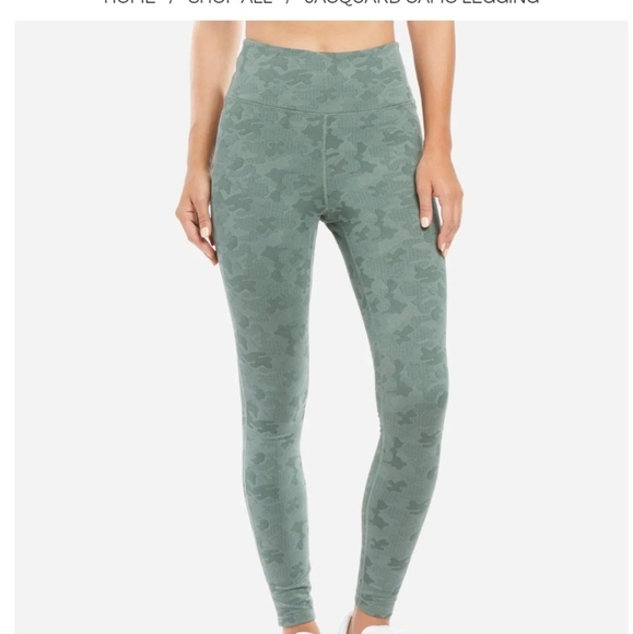 Danskin •Size Medium• Jungle Green Jacquard Hi-Waist Leggings ☆New w/ Tag☆ - Picture 1 of 8